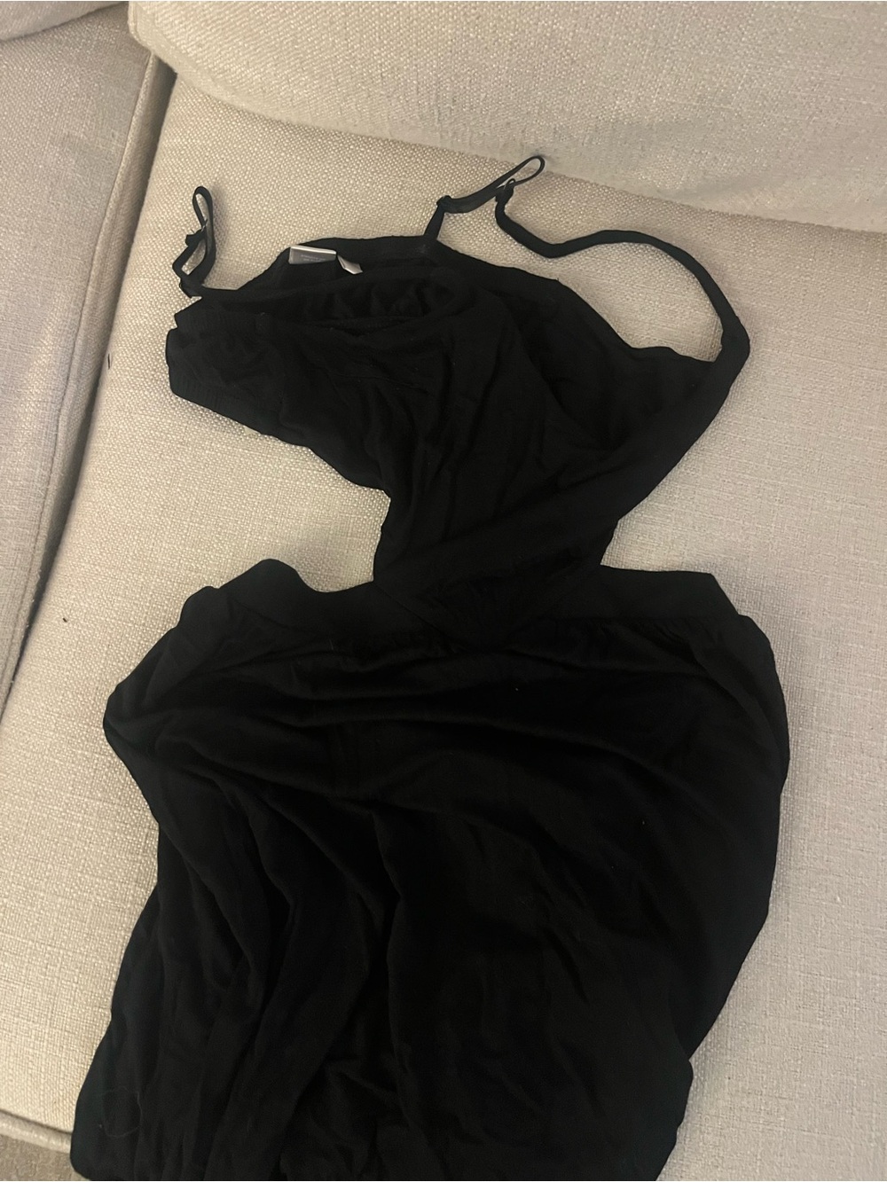 twik Black Open-Back maxi dress